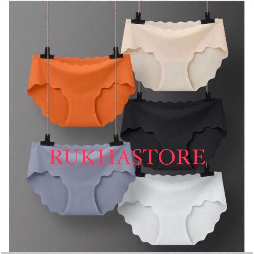 Celana Dalam Seamless Gelombang sexy CD Wanita Kolor Cewe Tanpa Jahitan