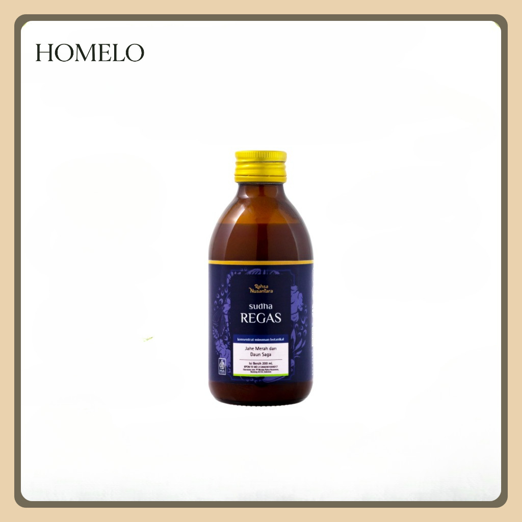 

(HOMELO) Sudha REGAS 200mL | BPOM - Ramuan Herbal Melegakan Tenggorokan, Membantu Meredakan Flu, Batuk, dan Pilek | By Rahsa Nusantara