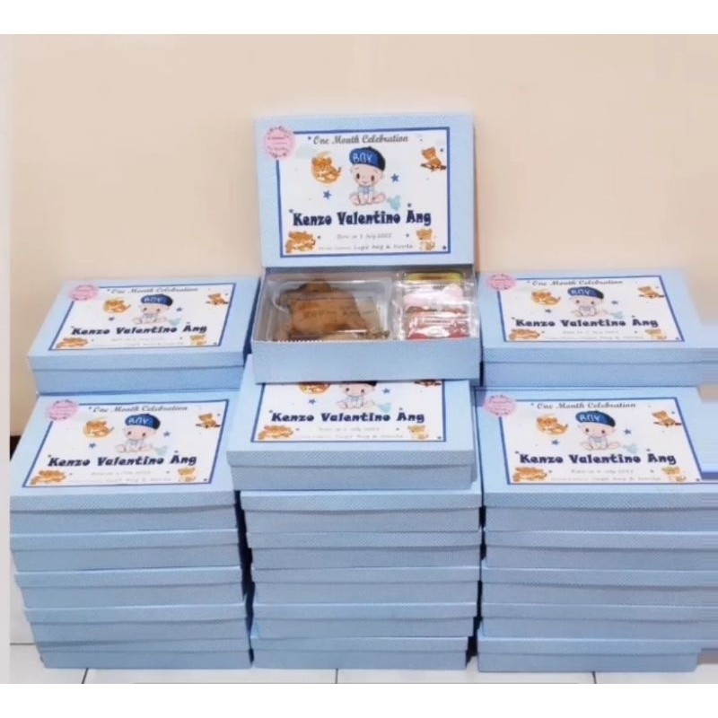 

Hampers paket standart manyue baby one month/bingkisan bayi 1 bulan/manyue set/souvenir bayi/gift box/one month baby/syukuran/hamper ulang tahun