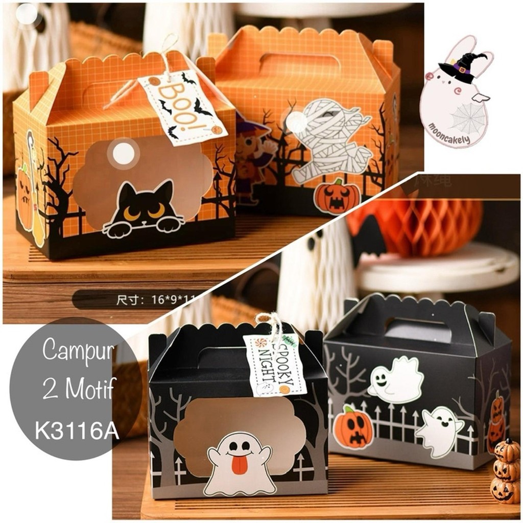 

(6pcs) K3116 Kotak Halloween Candy Box| dus permen| Cookies Snack Bag