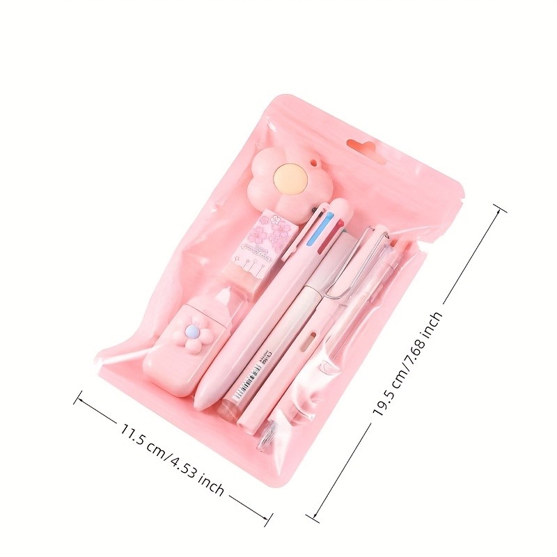 

Cute stationery set, durable ballpoint pen, pencil, eraser and drawing tool set, school gift, souvenir, gift set