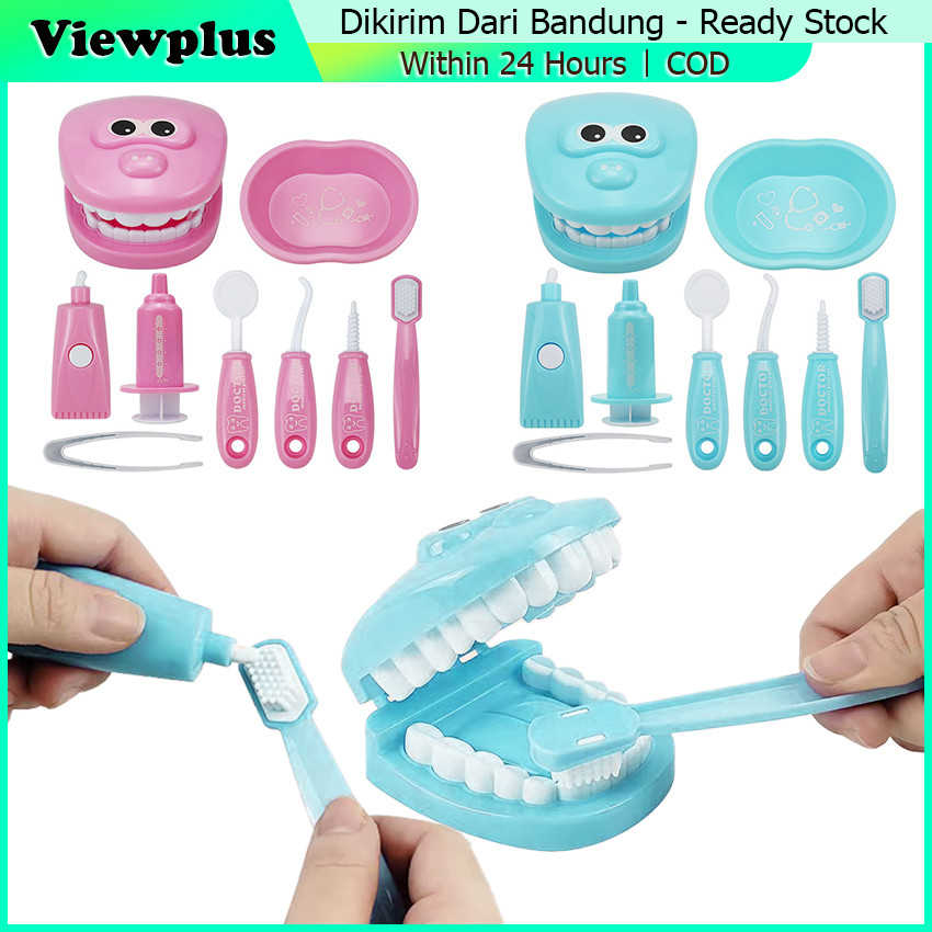 Mainan Anak Dokter Gigi Kit / Dokter Gigi Plastik / Mainan Anak Dentist / Simulasi Dokter Gigi / Mai