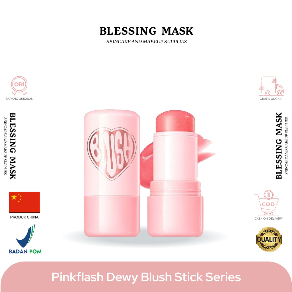 Pinkflash Dewy Blush Stick Series F16 | Multi-Use Watery Blush Stick