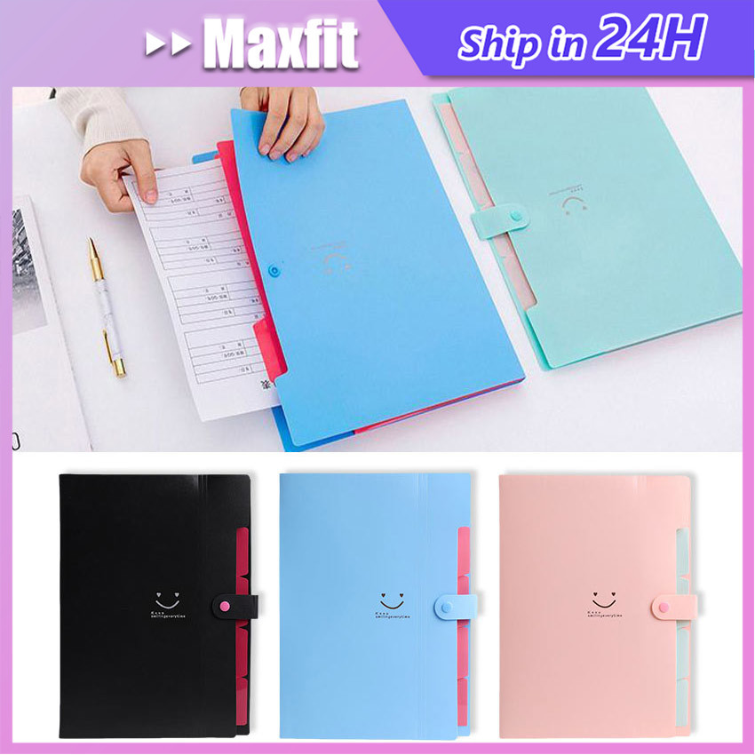 

Expanding File Organizer Document Map A4 5 slot / Dokumen Sekat 5 Pocket / Map Folder A4 / Map Keeper Pocket Lucu