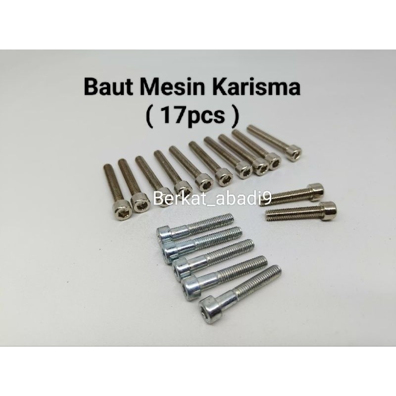 Baut Mesin Komplit Satu set Karisma / Supra x 125 / Kharisma / Kph