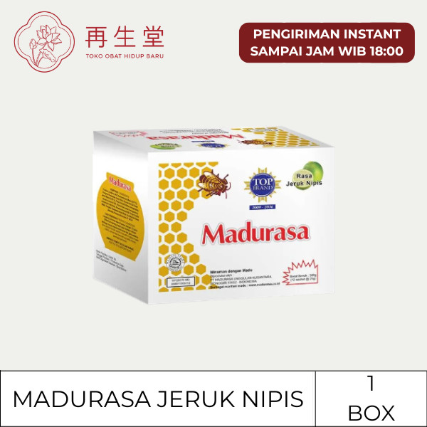 

MADURASA JERUK NIPIS | 12 SACHET | MADU KESEHATAN