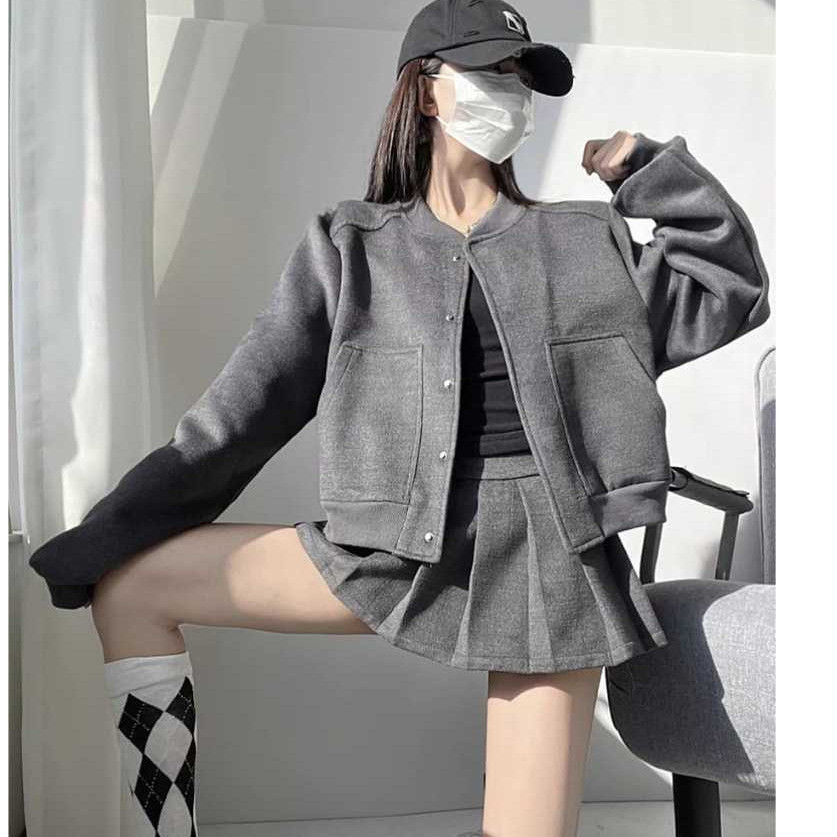 JAKET WANITA - VIERA BOMBER JAKET KOREAN STYLE - jaket bomber - jaket korea