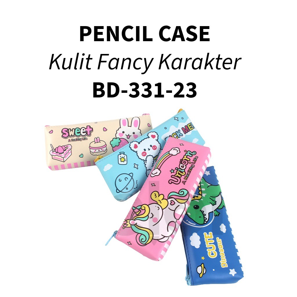 

❤️️Kotak Pensil kulit XIAOLINGJING BD-331-23 / Tempat Pensil Kulit Karakter❤️️