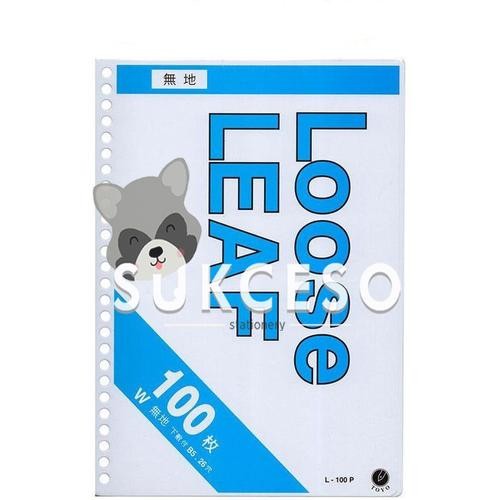

Toyo Loose Leaf Isi Binder Polos A5 100 L-A5-100P Kertas Isi Binder