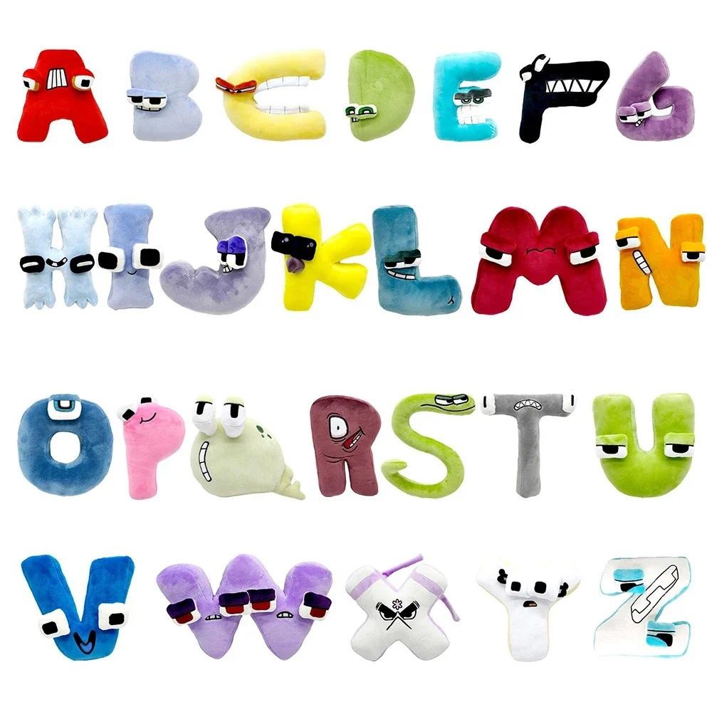 Alphabet Lore Plush Toys English Letter Stuffed Animal Plushie Doll Toys Gift for Kids Children Educ