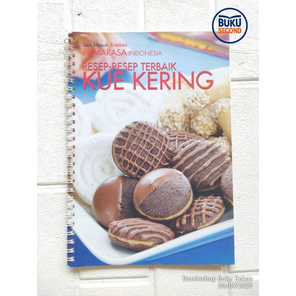 (BEKAS) Resep Resep Terbaik Kue Kering - seri masak Femina Primarasa Indonesia - Buku Resep Masakan 