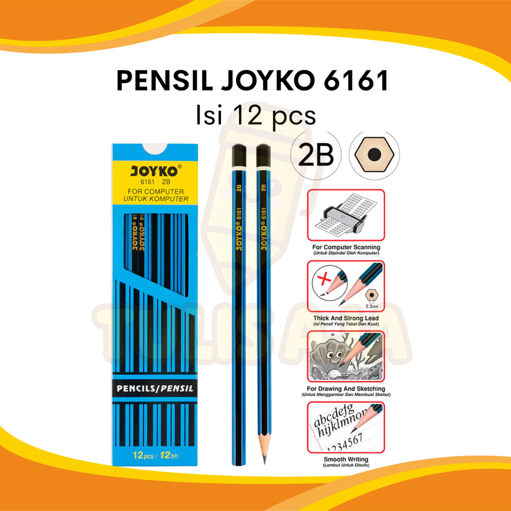 

PENSIL JOYKO 2B JOYKO 6161 1 BOX ISI 12 PCS