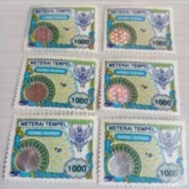 

MTR8 MATERAI 1000 RUPIAH 1996-1999 original