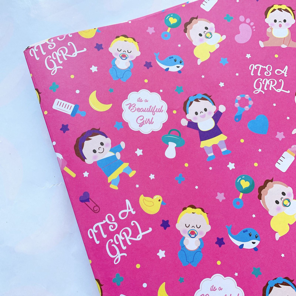 

Kertas Kado Its Baby Girl Pink
