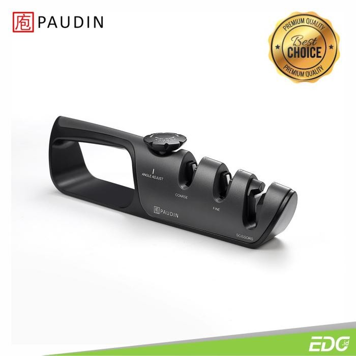 Paudin Pengasah Pisau KS1 3-Stage Adjustable Angle Knife Sharpener