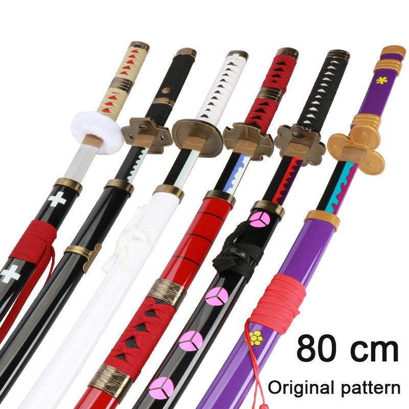 Roronoa Zoro Katana Sword Anime Cosplay Trafalgar Law Kitetsu Yama Shusui Japanese Samurai Wood Toy 