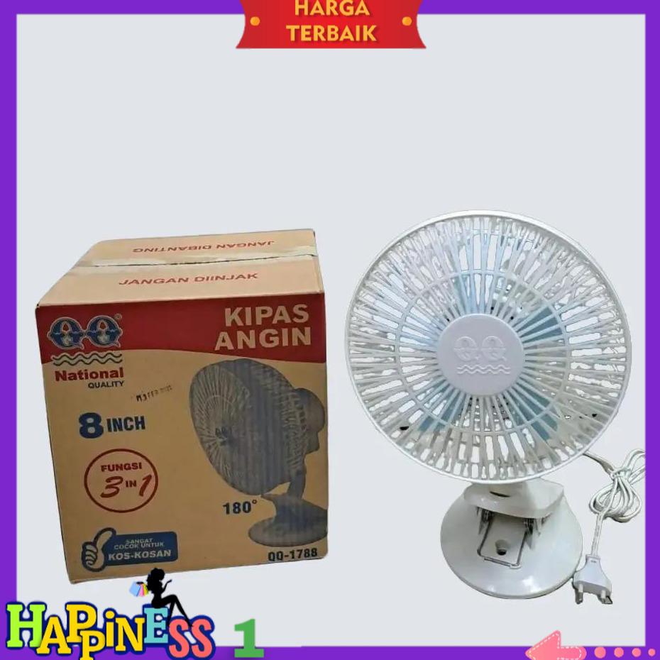 Kipas Angin Jepit QQ 8 Inch Clip Fan QQ1788 Kipas Angin Dinding Meja QQ 1788 QQ-1788