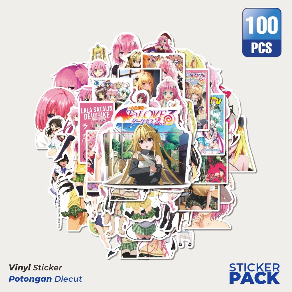 

Stiker Vinyl Stiker Anime To Love Ru Char Mix 2 Waterproof Aesthetic- Untuk Laptop, Motor, dan Helm - Paper Stationery Pack