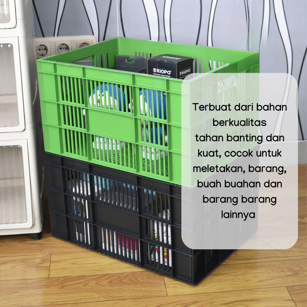 New CHIKARA INSTANT Krat 50 LITER Keranjang Warna RANDOM Krat Pakaian Krat Industri Serbaguna