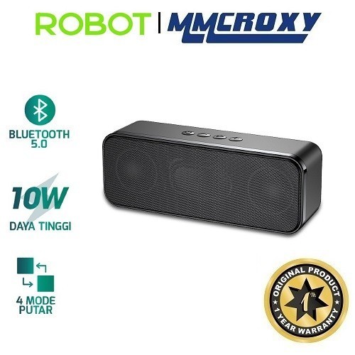 PRODUK TERBATAS Robot RB520 Speaker Bluetooth 5.0 Speaker Portable USB,MicroSD,AUX - RB520
