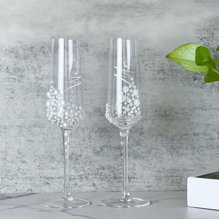 Gelas Wine Mutiara Pearl Champagne Wine Gelas Wine Mutiara Wdding White Wine / Gelas sampanye Anggur