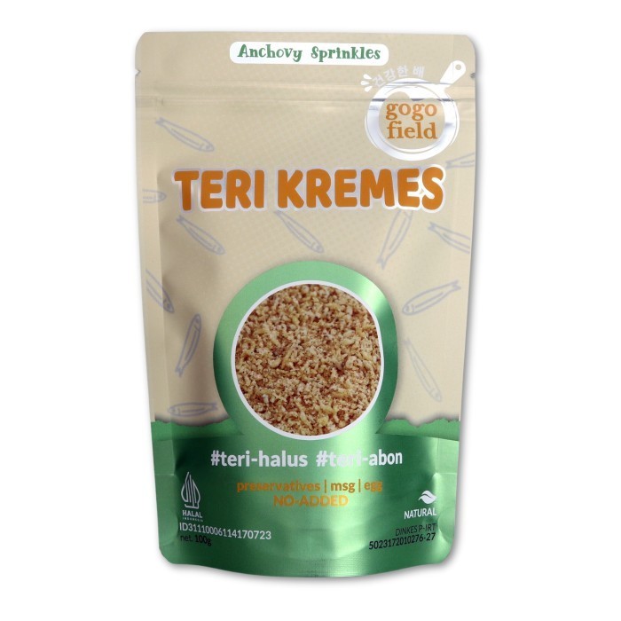 

HEMAT! Gogofield Teri Crispy NON MSG / MPASI BAYI / Teri Krispi / Snack Teri - KREMES 100GR