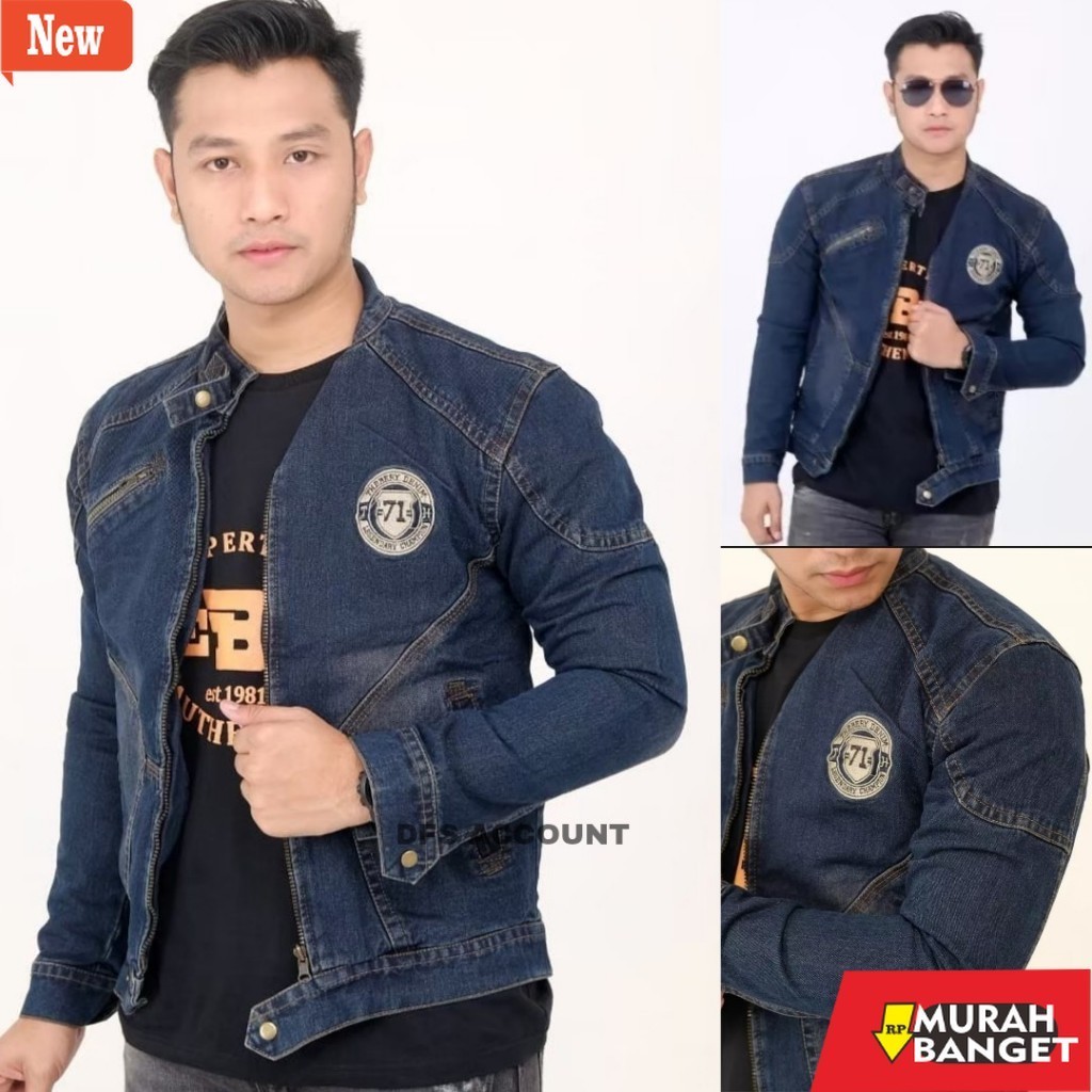 jaket kulit pria garut Jaket Jeans Pria Keren - Jaket Jeans Bordel The Bery Bernaz - Jaket Denim Pri