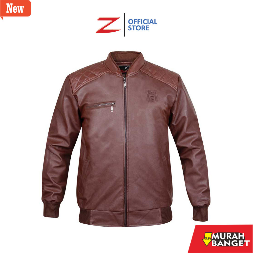 jaket kulit pria garut Zeintin - Jaket Kulit Sintetis Couple Terbaru Jaket Rider Tampil Elegant Zein
