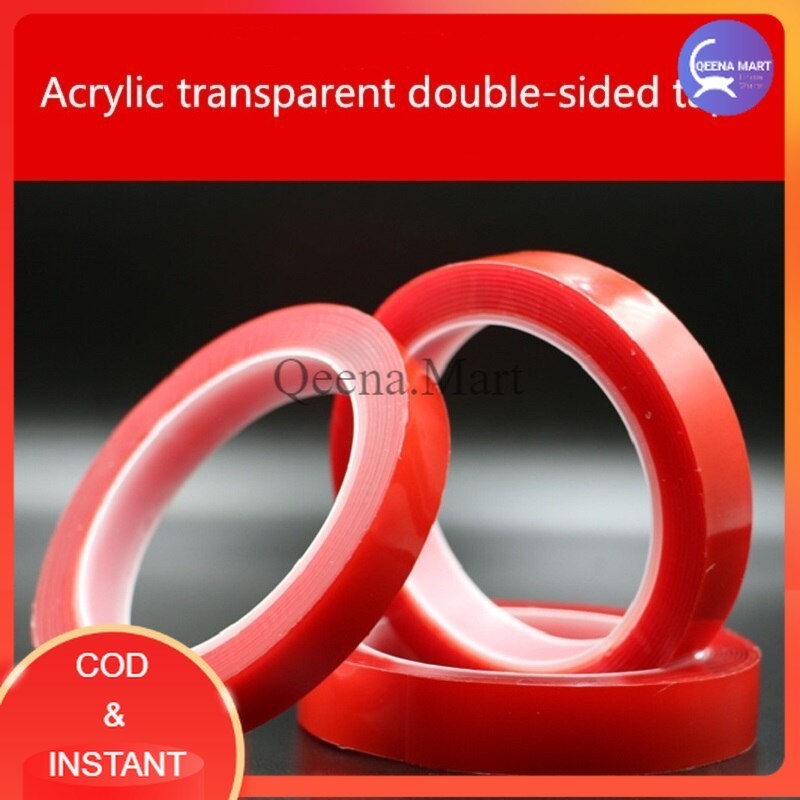 

Perekat Double Tape Acrylic Adhesive Transparent No Trace Sticker - J4702