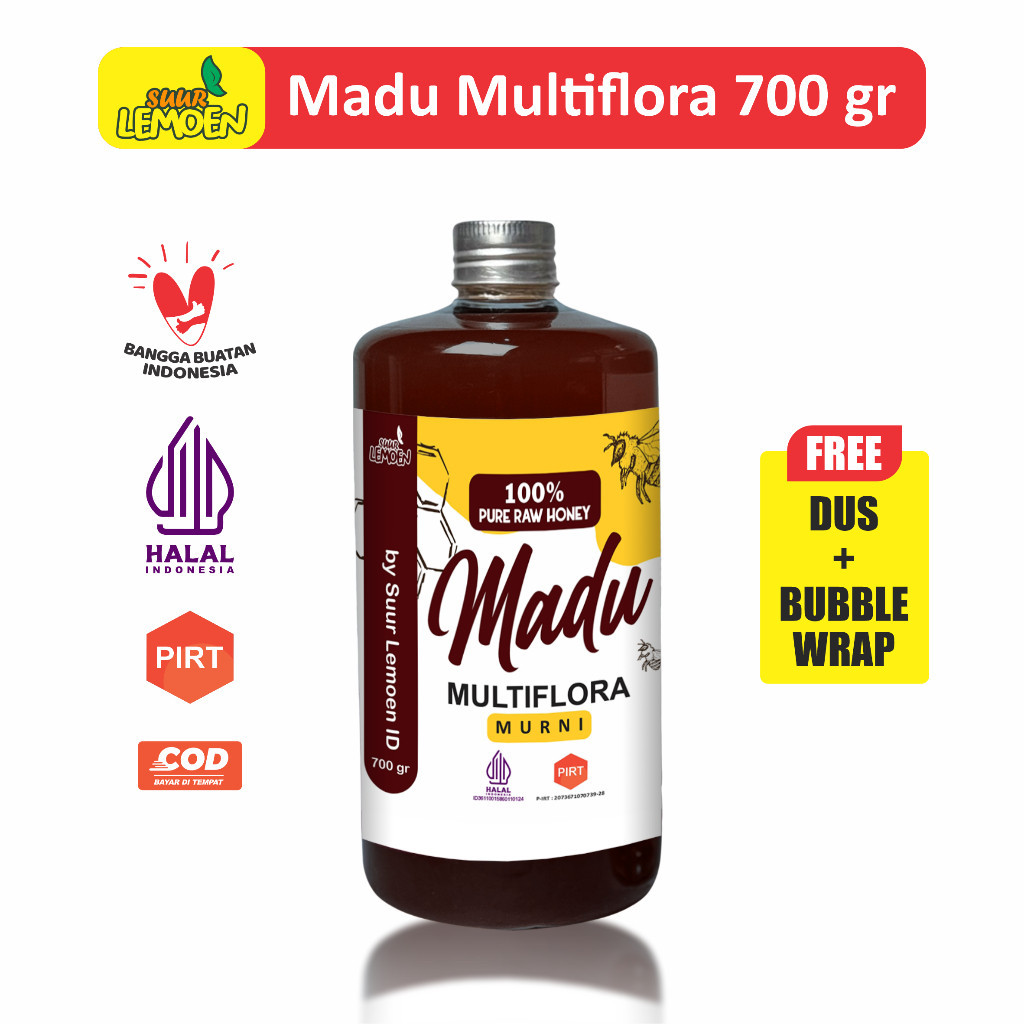

Suur Lemoen - Madu Multiflora 700gr - Madu Hutan Asli 100% Tanpa Campuran