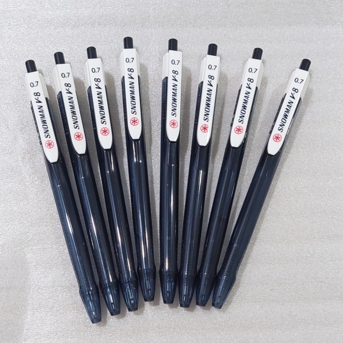 

promo ✨ -Snowman Ballpoint Pen V8 - Biru