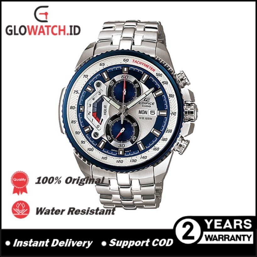 [Promo] Jam Tangan Pria Edifice EF-558D-2AV / EF558D-2AV Stainless Steel Original Casio (Garansi 2 t