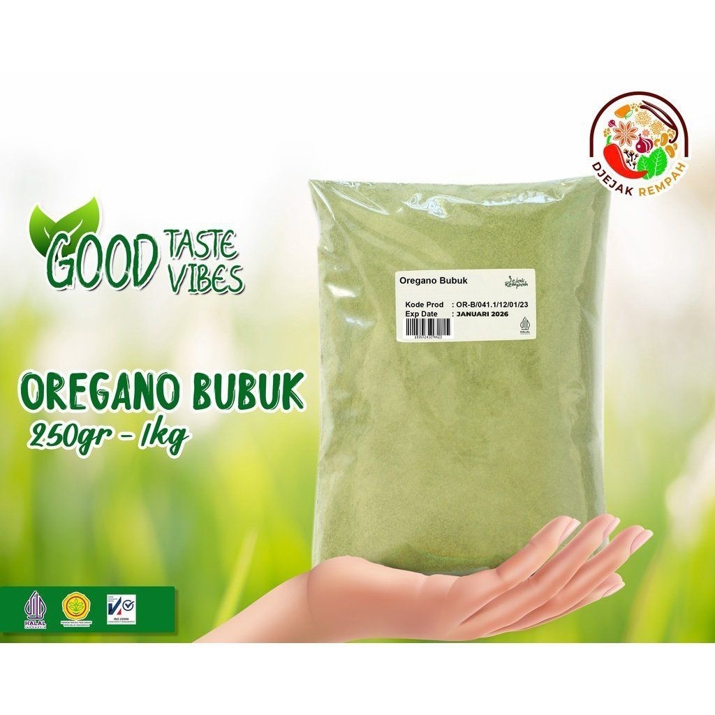 

Oregano Bubuk / Oregano Powder Premium (Kemasan 100 Gr - 500 Gr) - 100% Rempah Murni