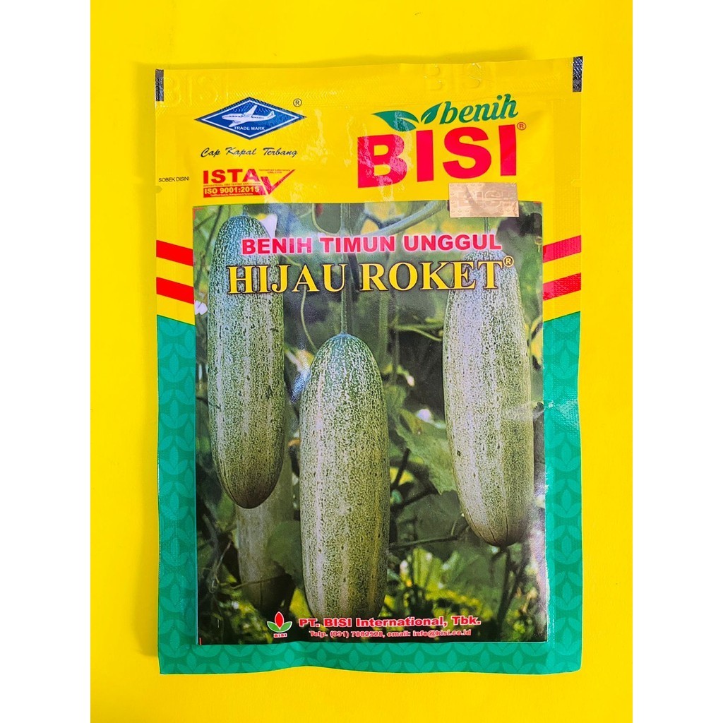 Benih timun mentimun toleran layu HIJAU ROKET isi 50gr dari BENIH BISI