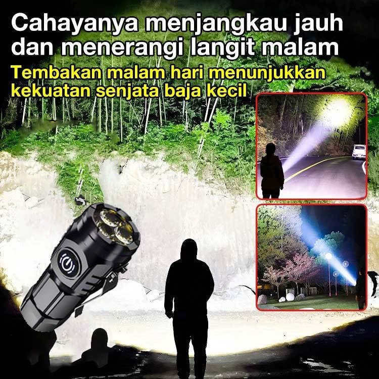 termurah asli COD Spot Senter LED Super Terang Senter Kemah Jarak Jauh original