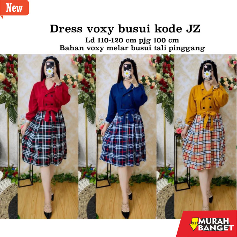 dress wanita kekinian dress voxy premium busui murah kode jz