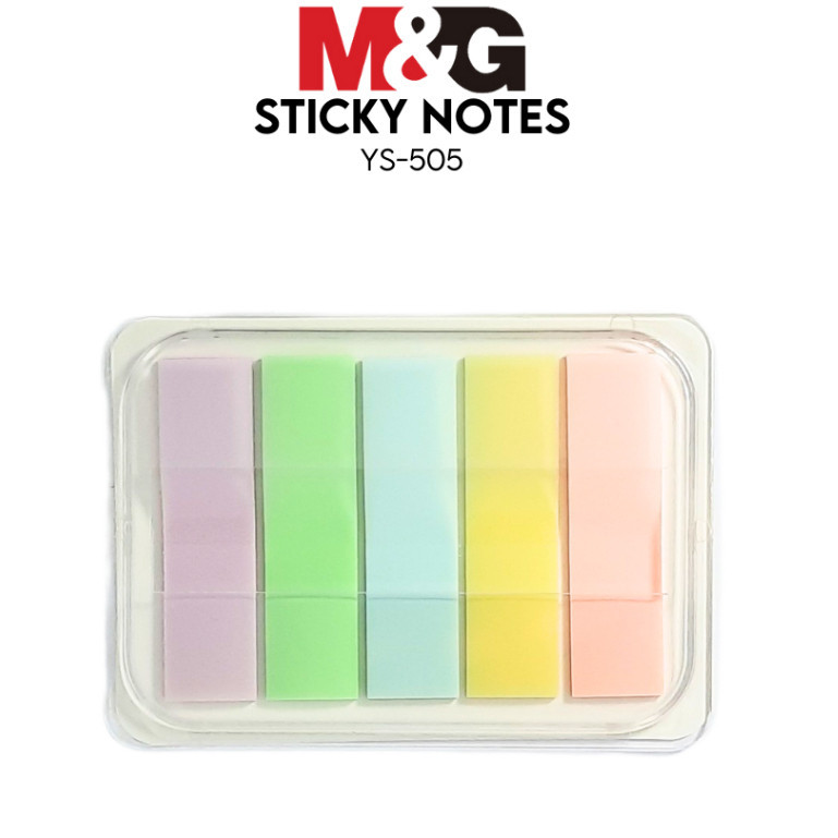 

Sticky Note Pastel M&G #AS23O519 Indexer Plastik Sticknote 12x43 mm 5 Warna Pastel YS-505 Kertas Memo- SHAGB