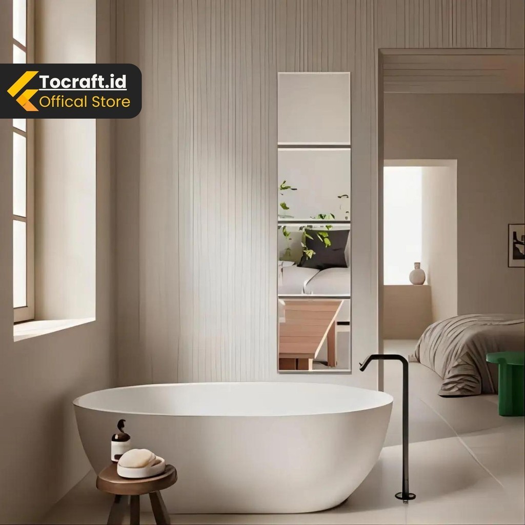 TCID Cermin Akrilik Tempel Dinding Anti Air