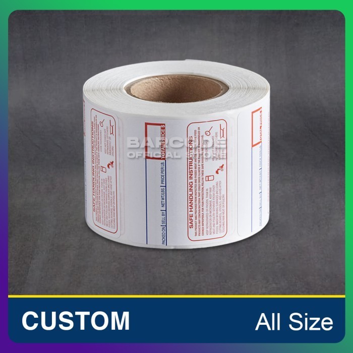 

Cetak Custom Logo Stiker Label Warna Preprinted Full Color Suka Suka -TMA56