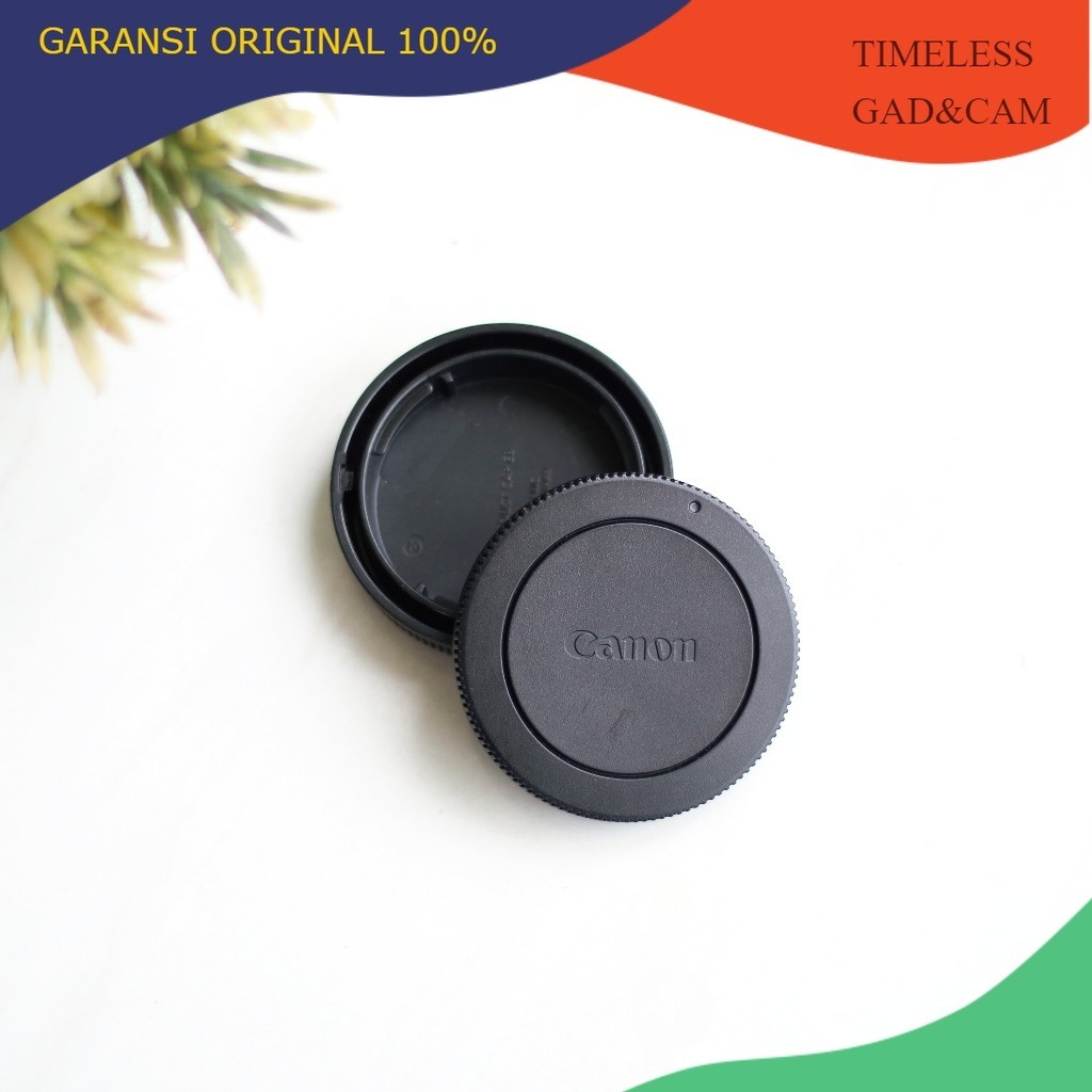 Body Cap dan Lens Cap ORIGINAL COPOTAN 1set Tutup Body dan Lensa Canon EOS M for Canon M10 M100 M3 M