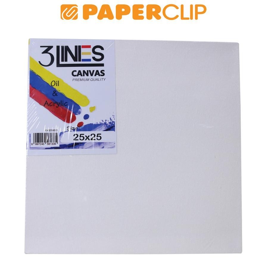 

CANVAS 3LINES 25X25 CM