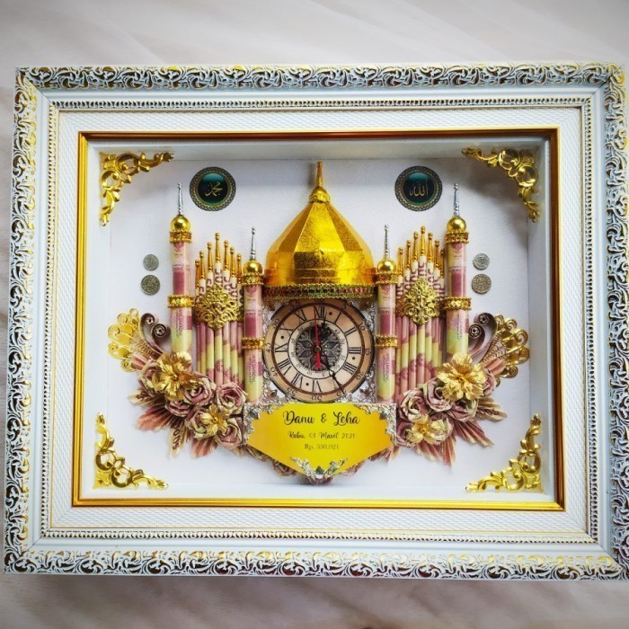 MAHAR PERNIKAHAN MASJID EMAS TERBANG - MAHAR SESERAHAN MEWAH