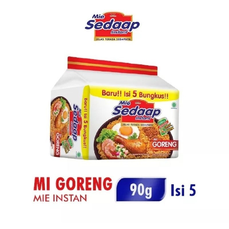 

Sedaap Mie Instant Goreng Isi 5 Bag 90GR