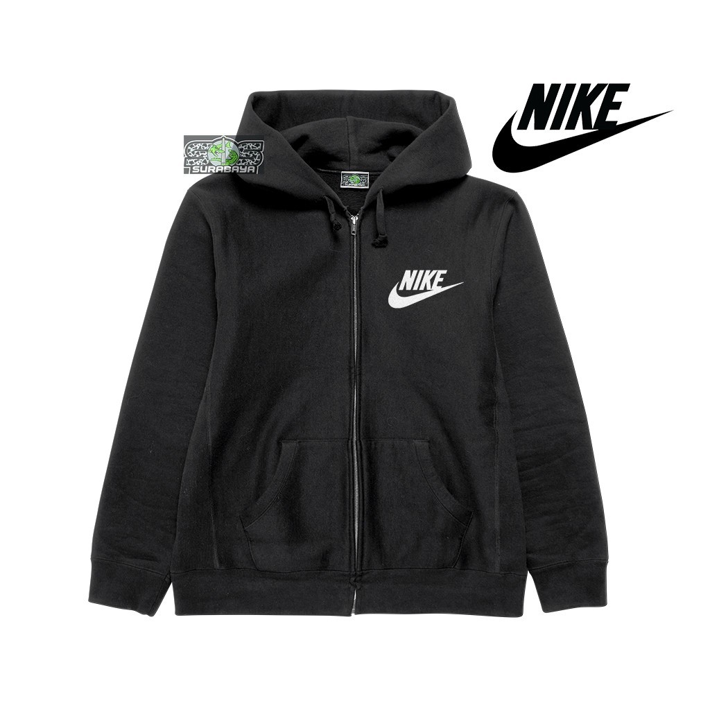 COD Jaket Anak Laki Laki Hoodie Anak Perempuan Polos Zipper Cowok Cewek Motif NIKE FONT SPORT Usia 3