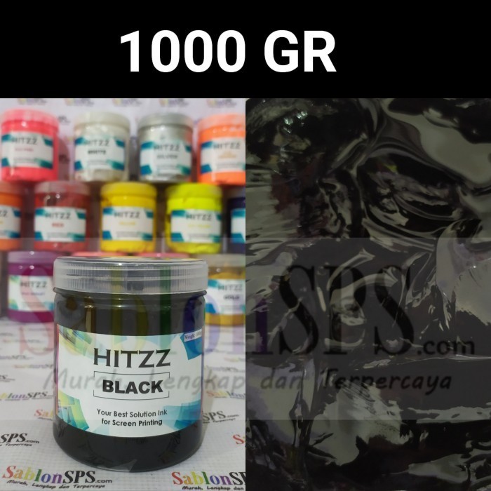 

promo ✨ -TINTA PLASTISOL HITAM DISTRO CLOTHING 1KG
