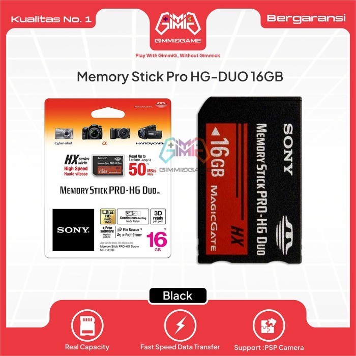 Memory Card SONY PSP 16 GB | Memory Stick Pro - HG Duo