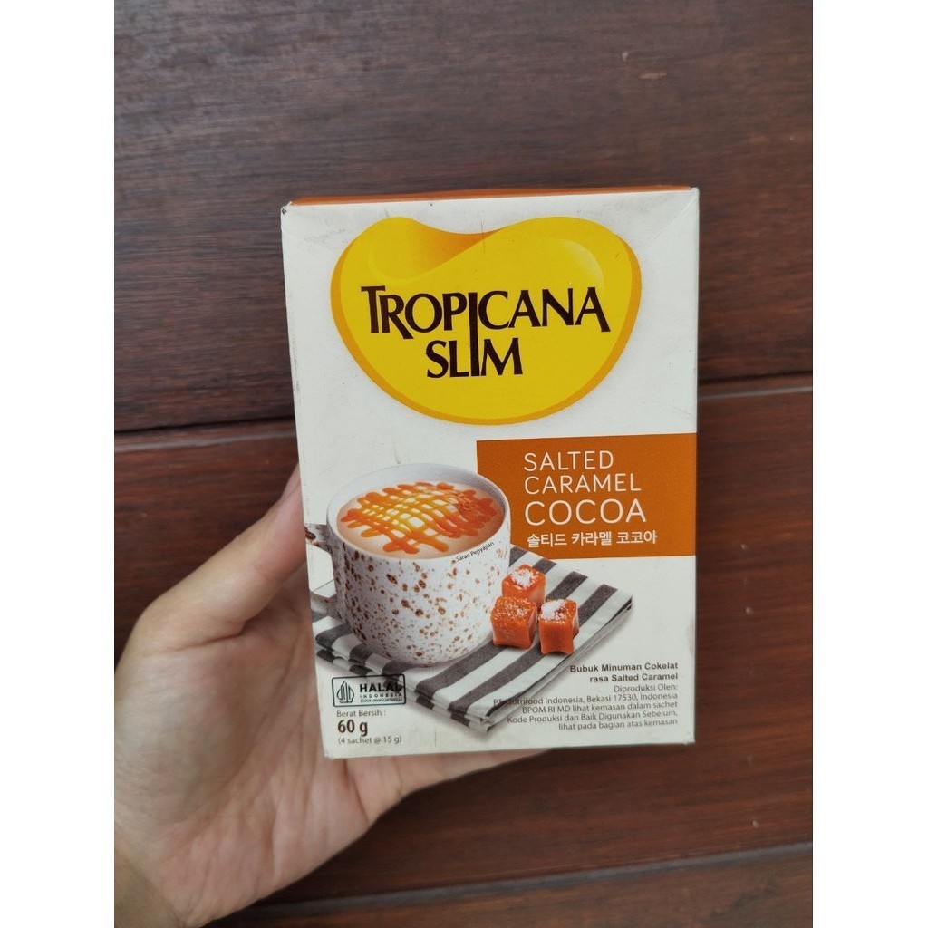 

Tropicana Slim Salted Caramel Cocoa Box 4 Sachet @ 15 gram