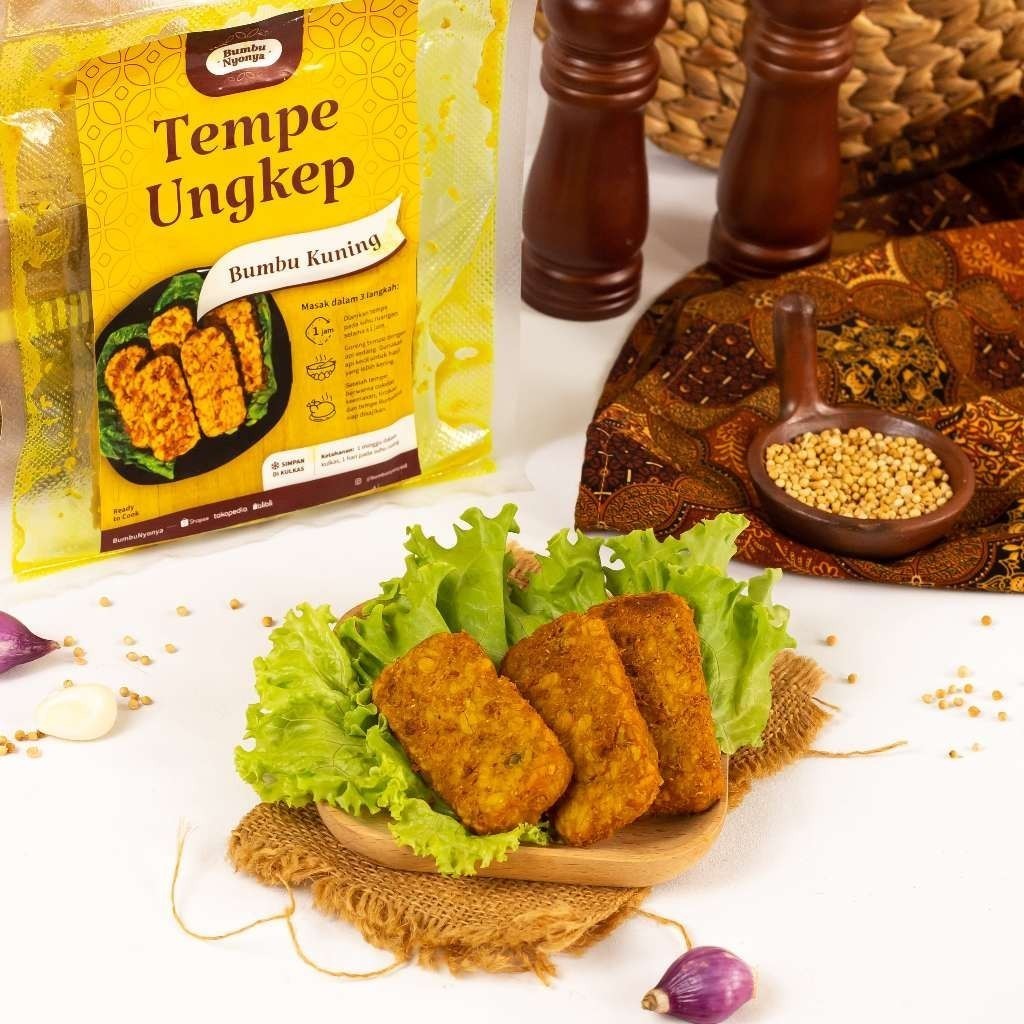 

Tempe Ungkep Bumbu Kuning SIAP GORENG ENAK GURIH LEZAT BUMBU MERESAP Isi 5 dan ISI 10 Ukuran Besar HALAL