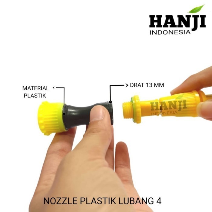 Nozzle sprayer kabut 4 lubang plastik sprayer 4 lubang nozzle spuyer 4 lubang