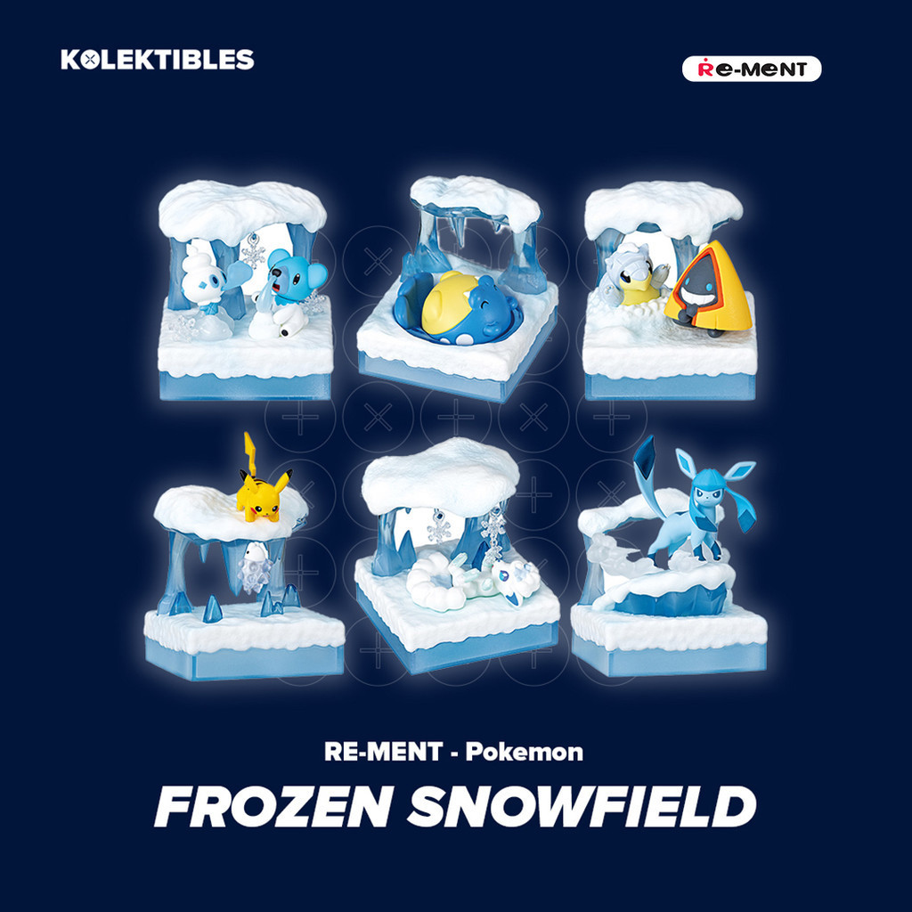 POKEMON JAPAN - Re-Ment World 3 Frozen Snowfield set of 6